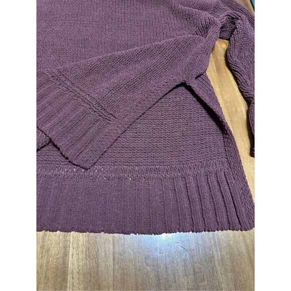 Aerie Women's Burgundy Knit Oversized Turtleneck Sweater Size S/P - Picture 4 of 7